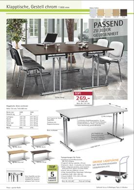 Angebot Klapptische August 2011 Angebot Klapptische August 2011